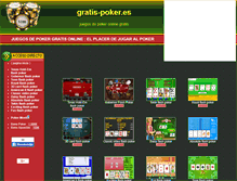 Tablet Screenshot of gratis-poker.es